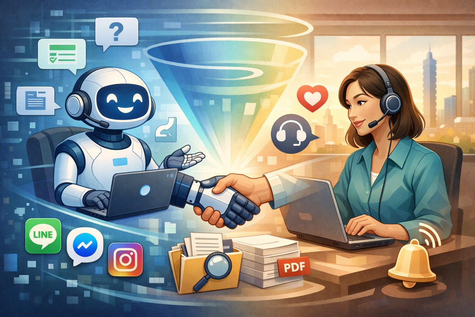 AI客服與真人客服如何協作